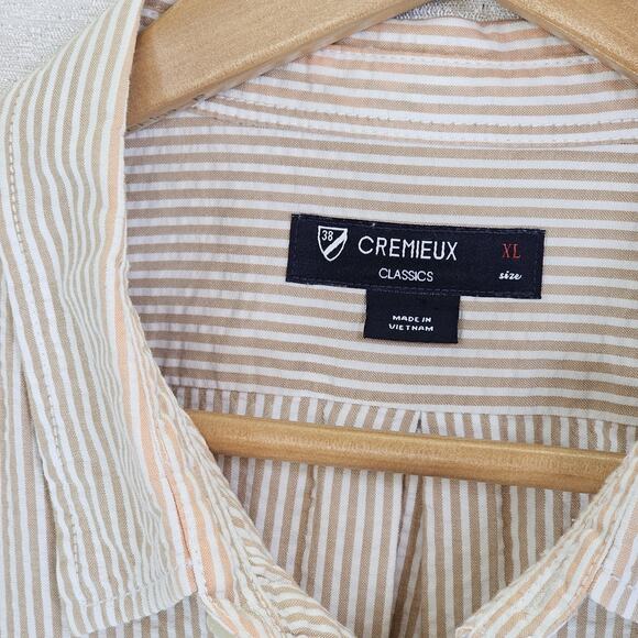 DANIEL CREMIEUX CLASSICS Shirt Mens XL 100% Linen Short Sleeve ButtonUp Pockets - Picture 6 of 10